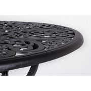 VICTORIA Anthracite aluminum outdoor table diameter 80 x h67 cm