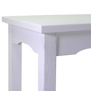 Nantes display table in square white wood