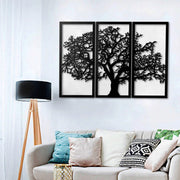 Modern black tree painting wall decoration