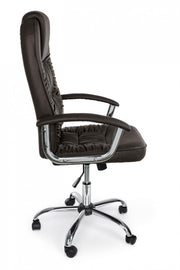 Office armchair in black Dehli eco-leather