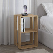 Rustic Oak Bedside Table Lonie 55x30x34 cm