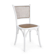Rustic style white wooden chair