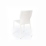 Chair in white imitation leather