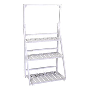 3-shelf white wooden shelf cm68,5x40h132