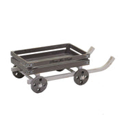 Rectangular natural wood cart basket cm48-70x38,5h22