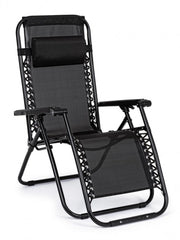Martin deck chair black for outdoor