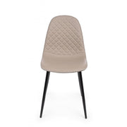 Dining chair in imitation leather Tortora AMANDA 45x54x h87 cm