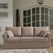 Country sofa 3 seater sand soro 23 215 cm.