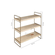 Hobby shelf 3 shelves 40x13x40 bronze ASZ1572