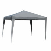 Arizona steel gazebo 3x3m automatic gray polyester 160gr - m2