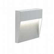 Square Aluminum Cast Applique with Satin Diffuser - 3W, 361 Lumens, Warm White Light