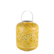 Eleonore lantern in yellow iron