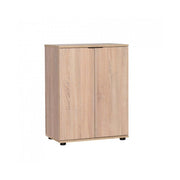 Multipurpose shoe cabinet 2 doors shelves sonoma 60x34xh.78 cm