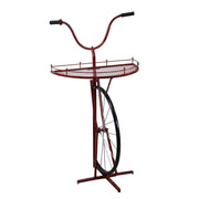 Red bicycle metal design shelf 64 x 33-38 x h81 cm