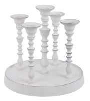 Candelabra Kylie 5F White C-Base H22