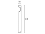 Outdoor Aluminum Die-Cast Lamp with Opal Diffuser - 9W - 1155 Lumens - Class E - 4000°K Graphite