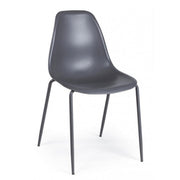 Gray plastic office waiting chair