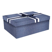 Rectangular blue cardboard box 1-5 cm43x34h24