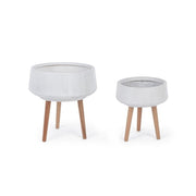 Set 2 Pot holder Modern bowl