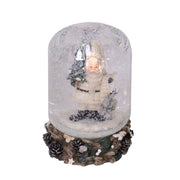 Glass ball with snow father white cylinder cmø8h10,5