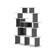 Apollon design bookcase in anthracite white