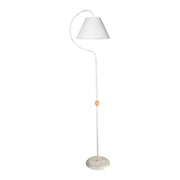 Geo ASZ1043 floor lamp with white fabric lampshade