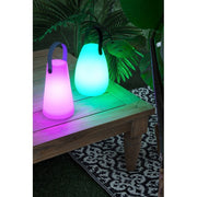 Cylindrical LED garden lamp in Polyethylene