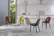 Set of 4 Soft-Touch Chairs - 52cm x 45cm x 85cm