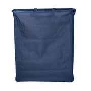 Rectangular foldable blue fabric basket cm55x19h66