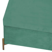 Sage green velvet bench cm115x40h45