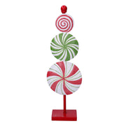 Metal candy with three multicolor lollipops 14.5x8h46 cm