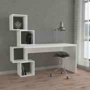 Desk with white Balance bookcase