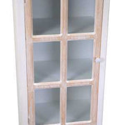 Andorra wooden display cabinet 1 glass door + 1 drawer cm48x32h120