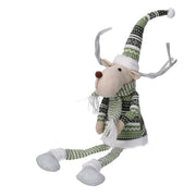 Reindeer green fabric cm23x16h62