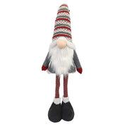 Gray red fabric gnome cm25x16h89