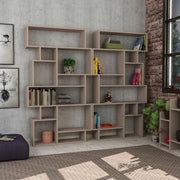Karmato double-sided horizontal bookcase 96x25,5xh.168,5  cm