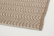 Brown outdoor carpet in hand-woven synthetic fiber 200x300