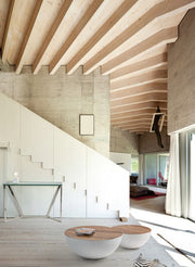 Lancaster white wooden modern coffee table