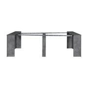 Extendable console table BAKU concrete 78x54 - 252x h78 cm