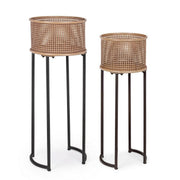 Set of 2 Elton plant holders in luxury style