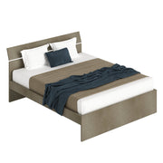 Double bed for bedroom in Mud color 200x171xh98 cm