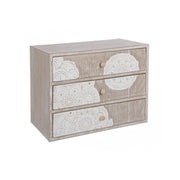 Shiva countertop chest of 3 drawers in wood