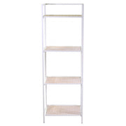 Lucilla metal shelf with 4 white shelves cm45x34xh122 - 135