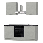 Krant concrete kitchen 180cm with appliances