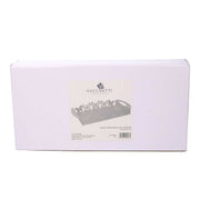 Rectangular cream butterfly metal tray cm41x20h6,5