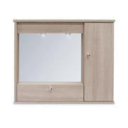 Modern furniture bathroom mirror 1 door with elm flap h.61x73x14
