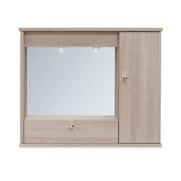 Modern furniture bathroom mirror 1 door with elm flap h.61x73x14