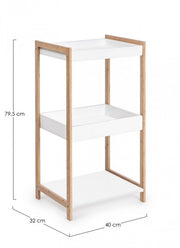 Bamboo shelf for objects 40x32x79,2h cm