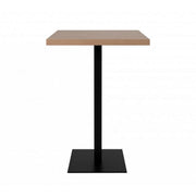 high avolo Square 105 cm oak top and black base Quantity 70x70xh.105 cm