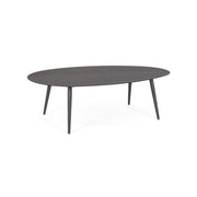 Outdoor coffee table in Anthracite aluminum RIDLEY 120x75x h36 cm